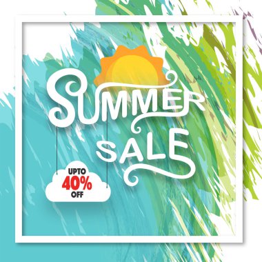 Başlık sayfası veya poster tasarımı ile güneş, şık metin yaz Satılık Teklifler.