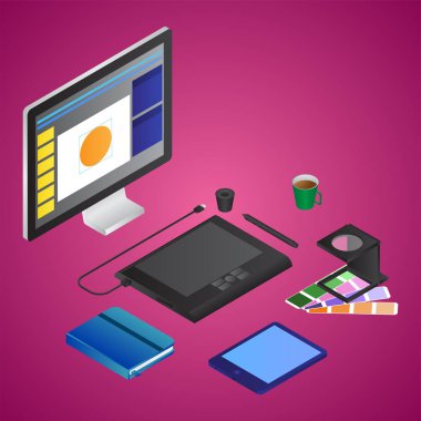 Kalem Sekmesi, Kitap, Akıllı Telefon ile Bilgisayarın 3d Tasarım araçları