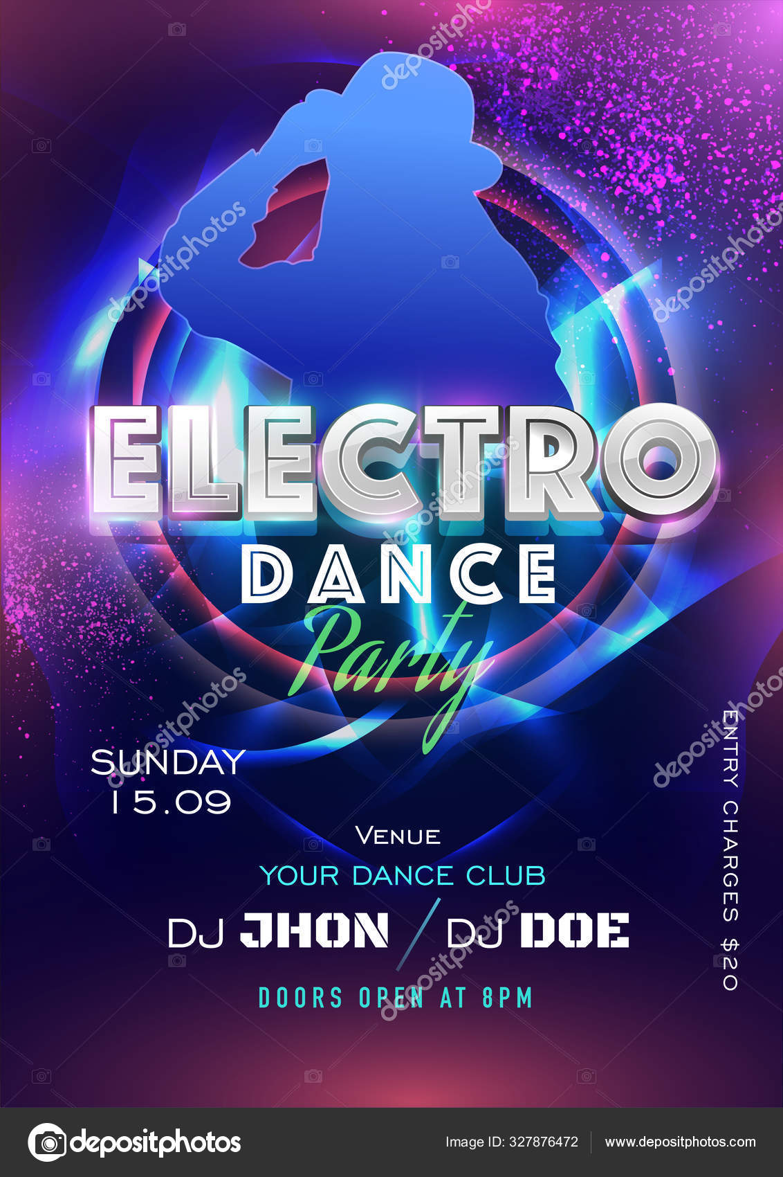 Electro Dance Party Flyer Invitation Or Template Design With Fe Vector Image By C Alliesinteract Vector Stock Electro Dance Party Flyer Invitation Or Template Design With Fe Vector Image By C Alliesinteract Vector Stock
