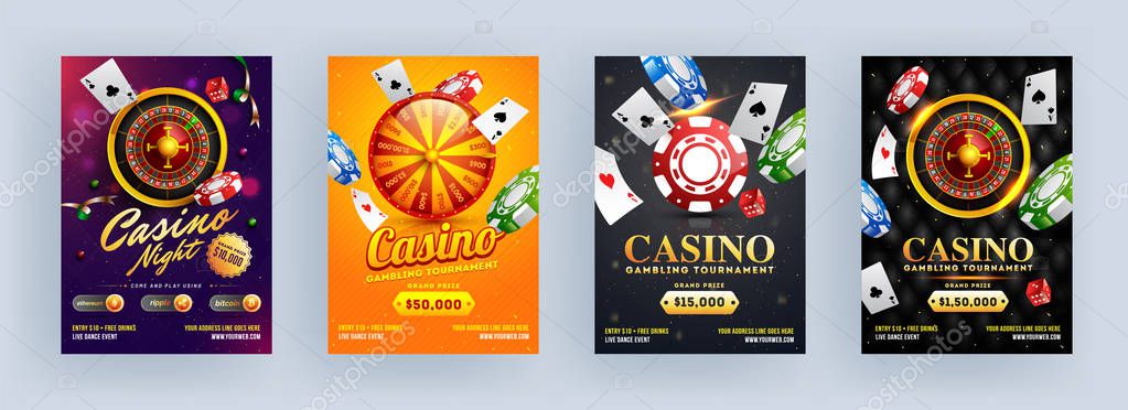 Free Casino Night Flyer Template from st3.depositphotos.com