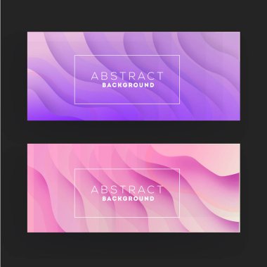 Mor ve pembe kağıt soyut dalga arkaplanı keser.