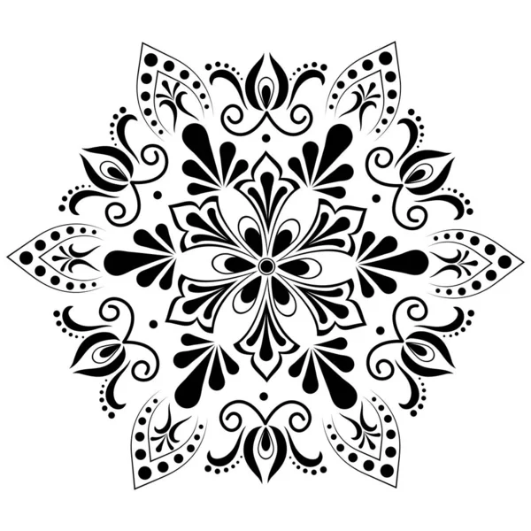 Diseño étnico del patrón bohemio Mandala . — Archivo Imágenes Vectoriales