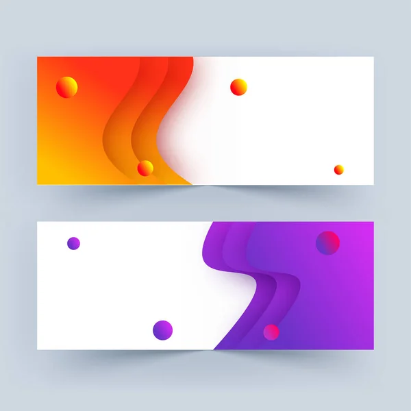 Couche de papier orange et violet Couper ou fond ondulé en deux Opti — Image vectorielle