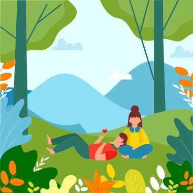 Genç Kız ve Erkek Yat Yat Yat Kalbe Ellerinden Güzel 'e