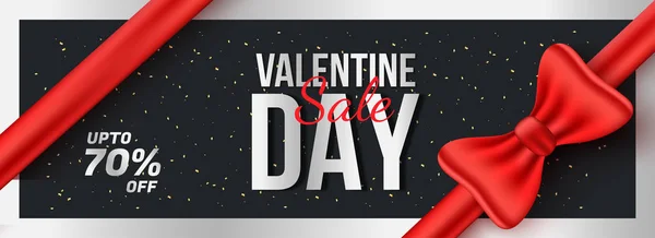 Bis zu 70% Rabatt für Valentinstag Verkauf Header oder Banner Design c — Stockvektor