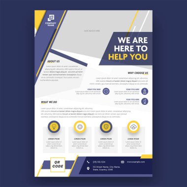 Ticari Broşür, Şablon veya Reklam Konferansı için Flyer Tasarımı