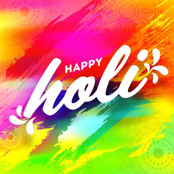 Festival Indio Colores Concepto Holi — Vector de stock