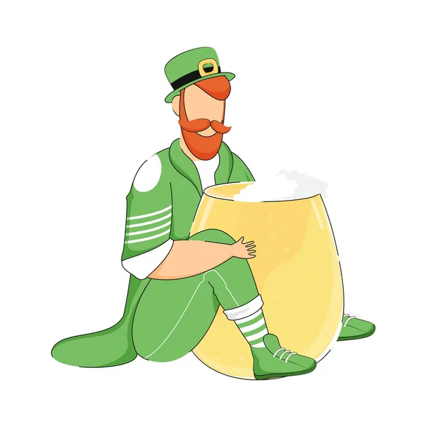 Caráter Patricks Day Leprechaun — Vetor de Stock