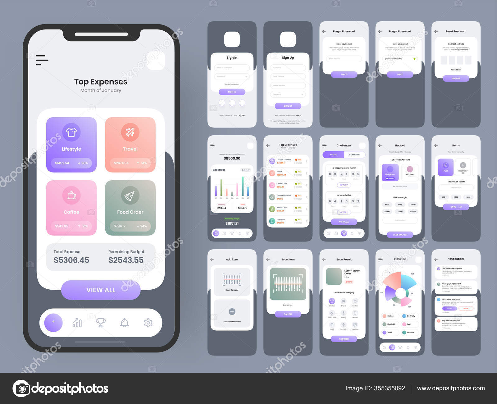 plantilla vectorial de interfaz de teléfono inteligente de juego de  preguntas en línea. diseño de diseño