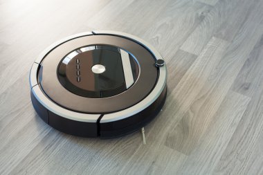 Robot elektrikli süpürge lamine ahşap zemin akıllı temizlik tec üzerinde
