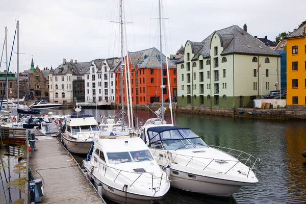 Houses of Alesund town Norway — Stock Photo, Image