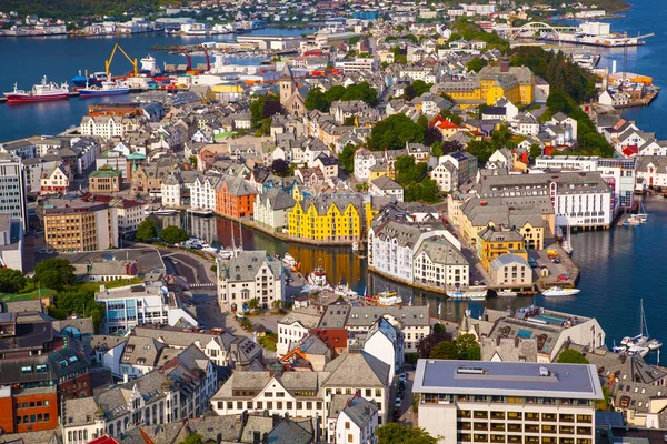 View of Alesund from Fjellstua viewpoint, Norway — Stock Photo, Image