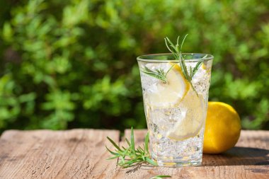 serinletici limonata içecek gözlük rosemary ile
