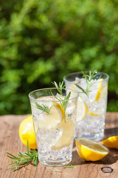 serinletici limonata içecek gözlük rosemary ile