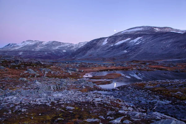 Landskap vid Gamle Strynefjellsvegen, National tourist road, inte heller — Stockfoto