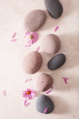 spa taşları düz yatıyordu masaj rahatletmek tedavi