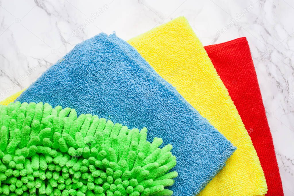 cleaning household colorful microfiber cloth 