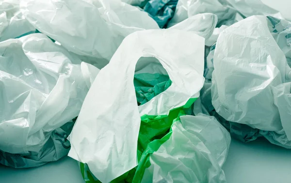 Disposable Plastic Bag Waste Recycling Environmental Issues — Stock Photo, Image
