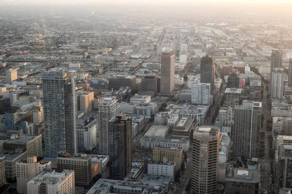 Pohled na centrum Los Angeles, USA — Stock fotografie