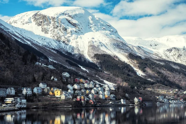 Bela Cidade Odda Noruega — Fotografia de Stock