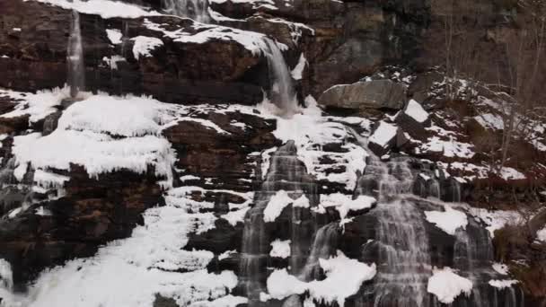 Cascada Garganta Bordalsgjelet Voss Noruega — Vídeo de stock