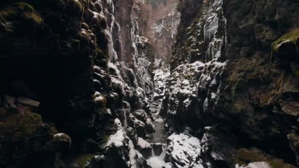 Wasserfall Der Bordalsgjelet Schlucht Voss Norwegen — Stockvideo