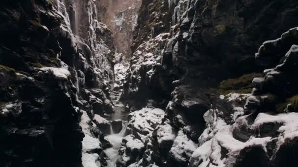Cascada Garganta Bordalsgjelet Voss Noruega — Vídeo de stock