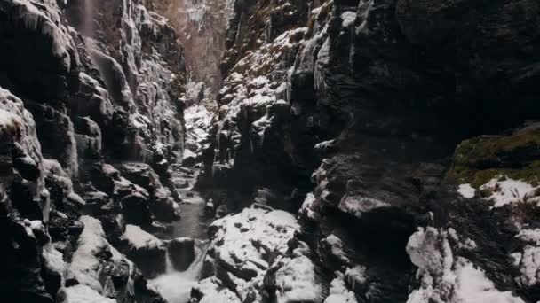 Cachoeira Bordalsgjelet Gorge — Vídeo de Stock