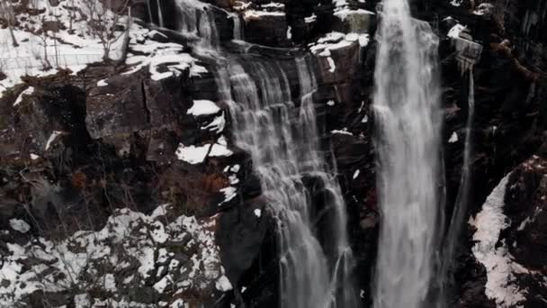 Wasserfall Der Bordalsgjelet Schlucht Voss Norwegen — Stockvideo