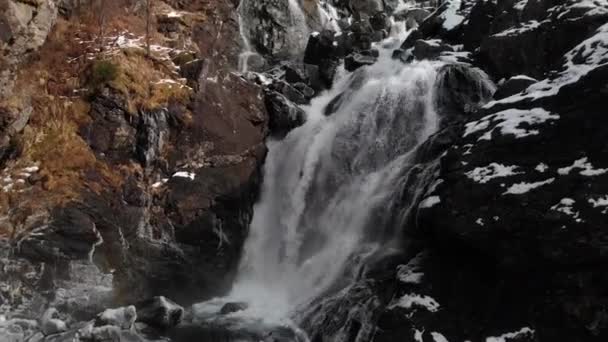 Vattenfall Bordalsgjelet Ravin Voss Norge — Stockvideo
