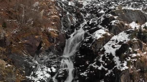 Vattenfall Bordalsgjelet Ravin Voss Norge — Stockvideo
