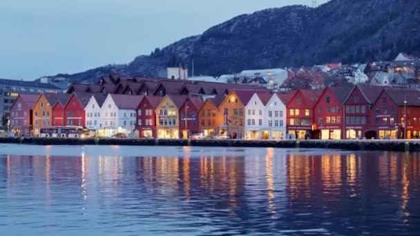 Fiorde Naval Gudvangen Village Noruega — Vídeo de Stock