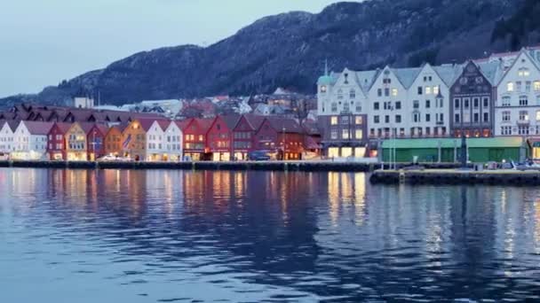 Naeroyfjord Aldea Gudvangen Noruega — Vídeo de stock