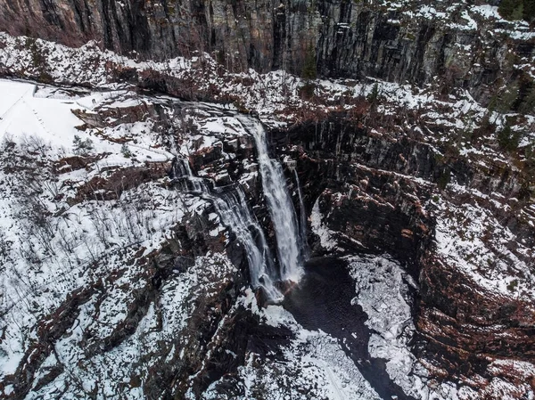 Wodospad Skjervsfossen Hrabstwie Hordaland Norwegia — Zdjęcie stockowe