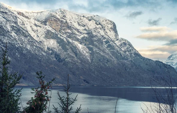 Άποψη Ενός Aurlandsfjord Στη Νορβηγία — Φωτογραφία Αρχείου