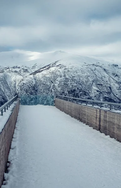 Stegastein Mirador Sobre Aurlandsfjord Noruega —  Fotos de Stock