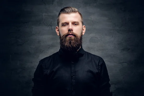 Bearded hipster male — Stock Photo, Image