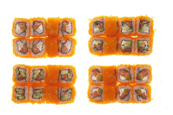 Rotoli di sushi giapponesi — Foto Stock