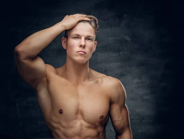 Sensuell shirtless atletisk man. — Stockfoto