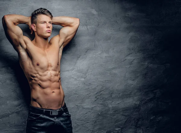 Shirtless muscular guy — Stock Image Shirtless muscular guy Stock Image