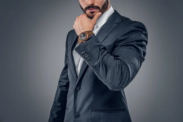 A trendy business man in a suit — Stock Photo, Image