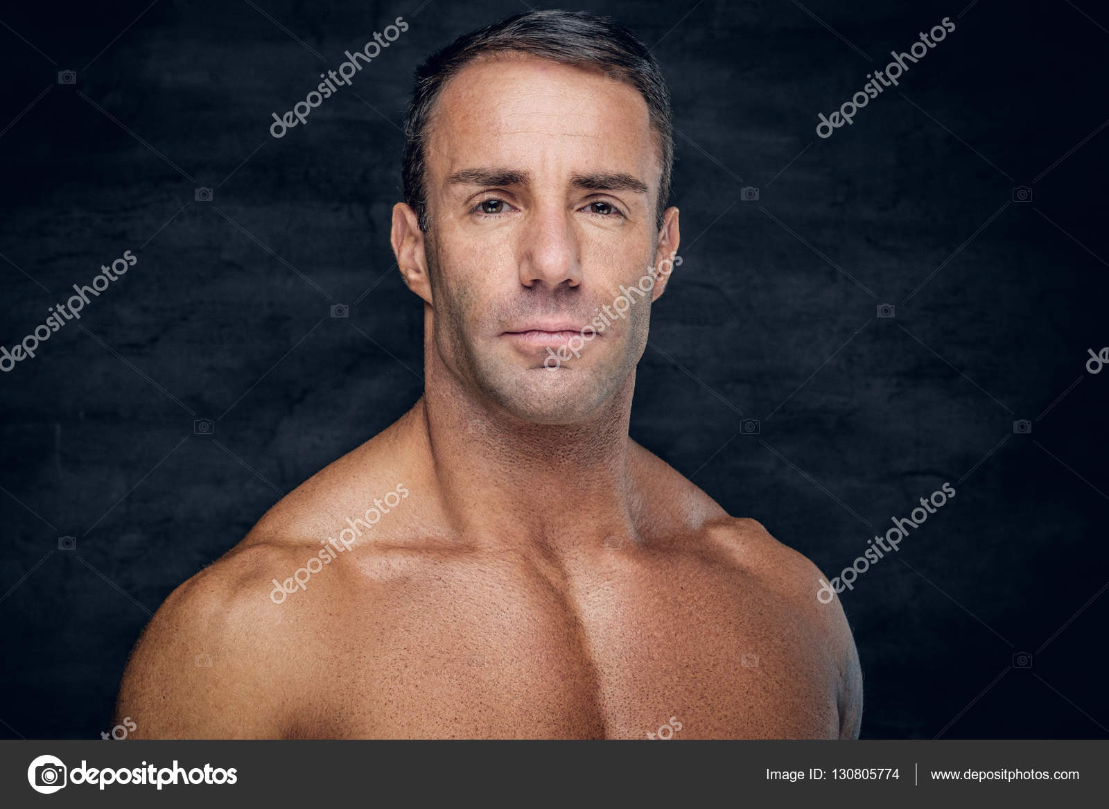 shirtless middle age male — stock photo © fxquadro #130805774