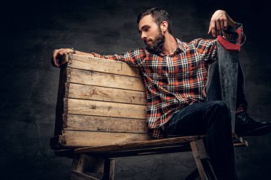 Sakallı marangoz El testeresi holding