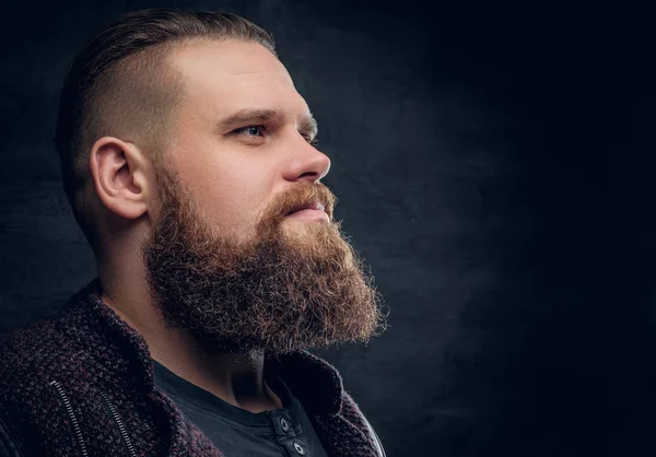 Brutális szakállas férfi — Stock Fotó