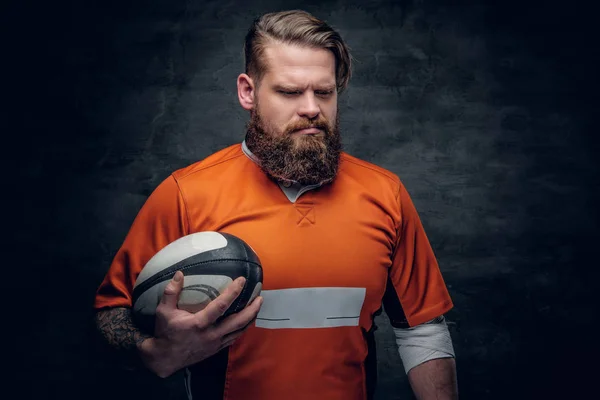 Bearded rugby player — Stock Photo, Image