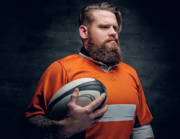 Bearded rugby player — Stock Photo, Image