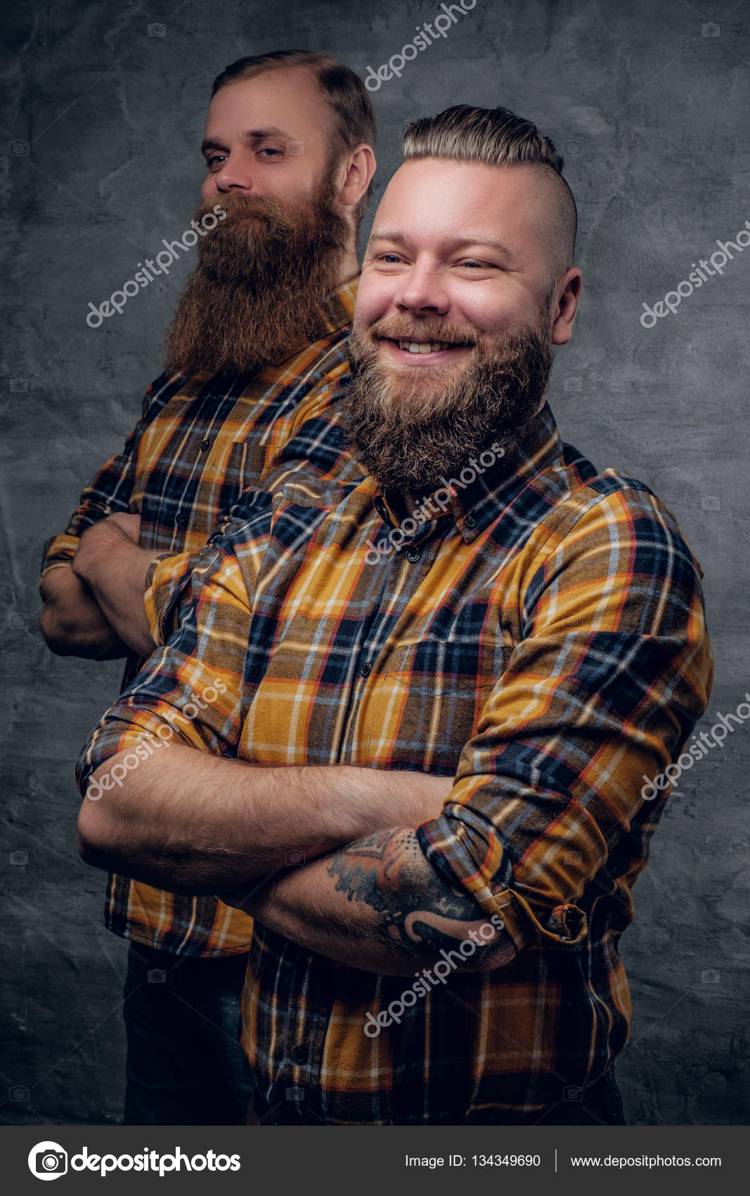 Two funny bearded men Stock Photo by ©fxquadro 134349690
