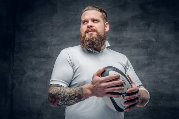 Bearded rugby player — Stock Photo, Image