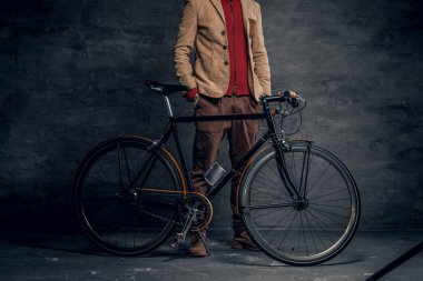 Otantik tek hız hipster's bisiklet