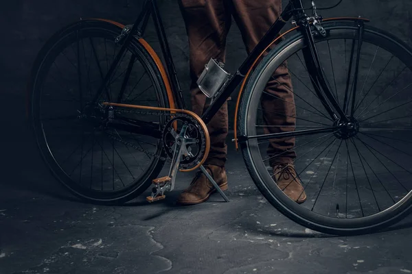 Echtes Single-Speed-Hipster-Fahrrad — Stockfoto